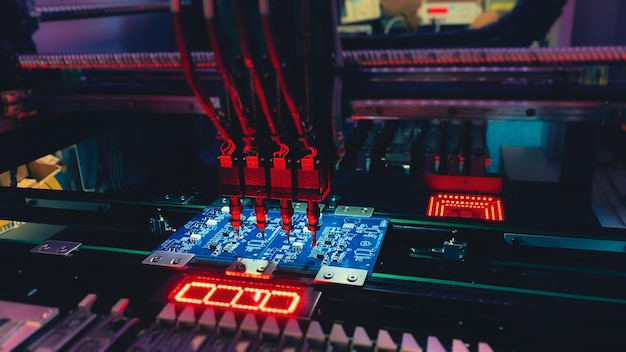 Production of modern computer chips on smt machine