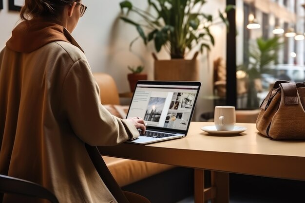 Productive Workflow in a Cozy Cafe Corner