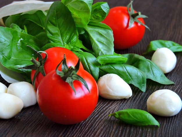 Products for caprese salad