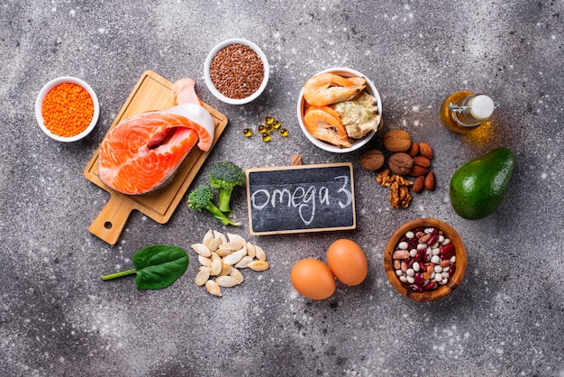 Products sources of Omega-3 acids