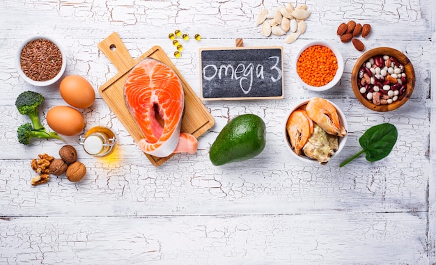 Photo products sources of omega-3 acids