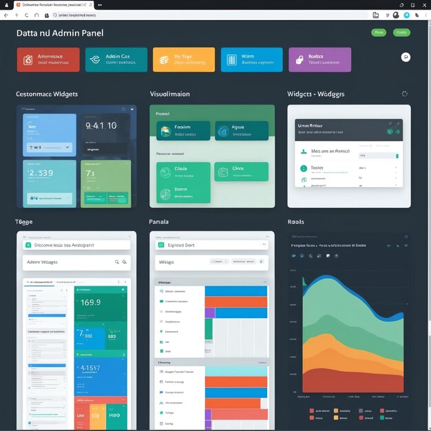 Photo professional admin panel designs for clean dashboards