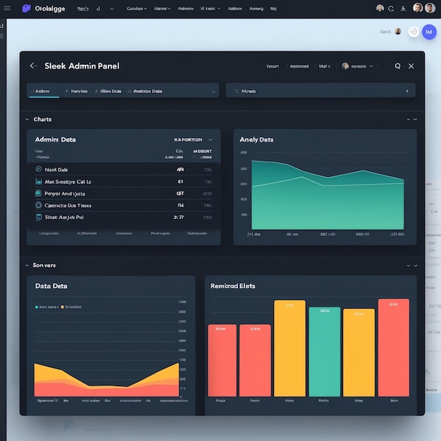 Photo professional admin panel designs for clean dashboards