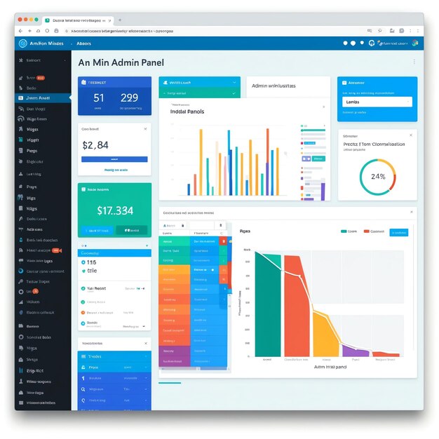 Photo professional admin panel designs for clean dashboards