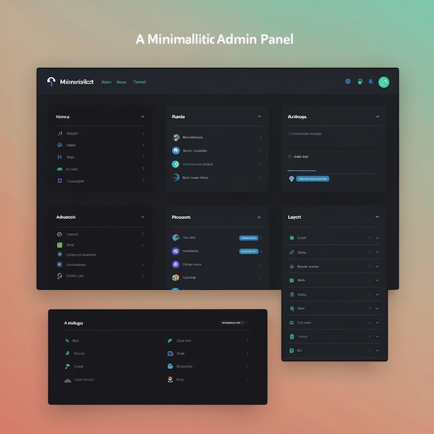 Photo professional admin panel designs for clean dashboards