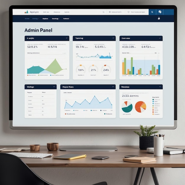 Photo professional admin panel designs for clean dashboards