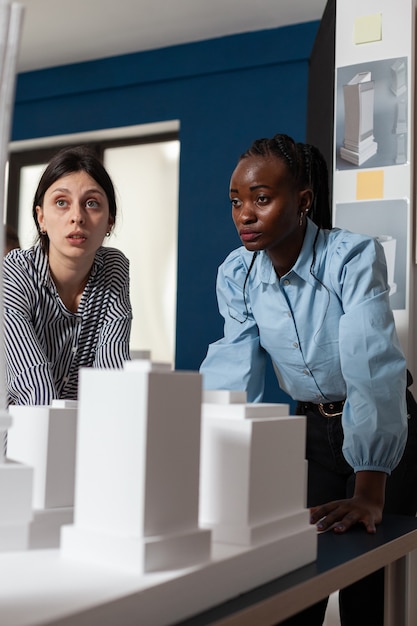 Professional architecture multi ethnic women working