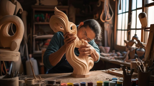 Professional artisan job at the workshop