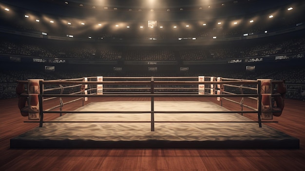 Professional Boxing Ring Background