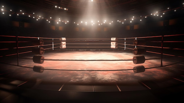 Professional Boxing Ring Background