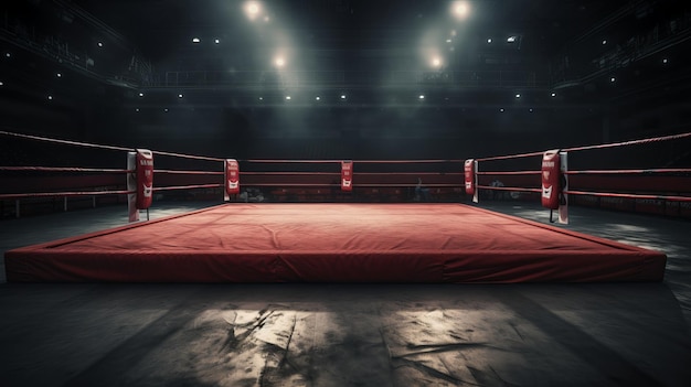 Professional Boxing Ring Background