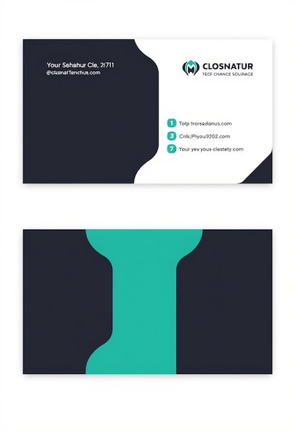 Photo professional corporate business card template