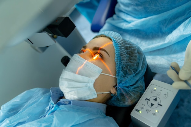 Professional eye laser correction Cataract eye operation