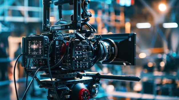 Professional film camera setup for a highbudget production shoot