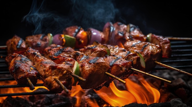 Professional food photography of Shashlik