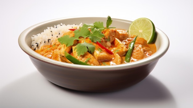 Professional food photography of Thai curry