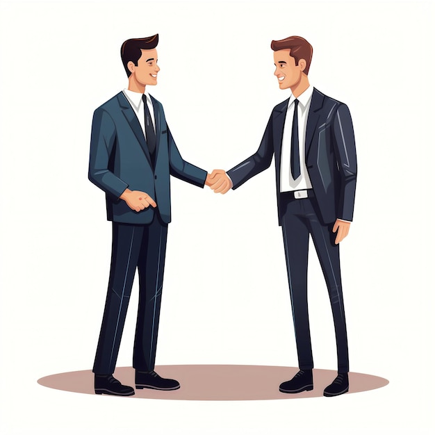 Professional Handshake Graphic Vector