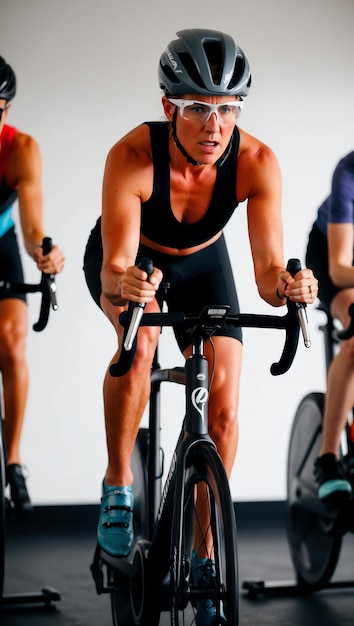 Photo professional indoor cycling photos for fitness marketing