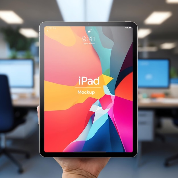 Photo professional ipad mockup image for app showcases