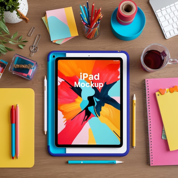 Photo professional ipad mockup image for app showcases