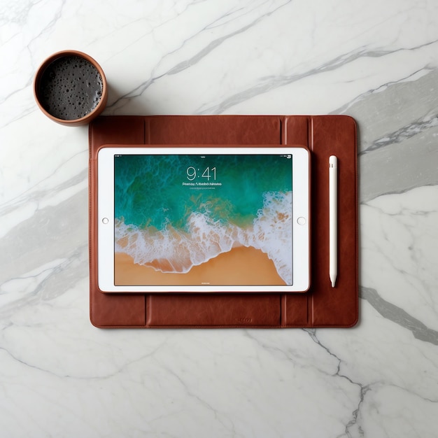 Photo professional ipad mockup image for app showcases