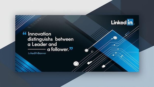 Photo professional linkedin banner modern design