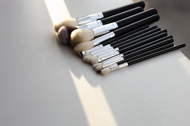 Professional makeup brush set