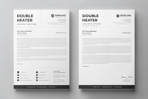 Professional Modern Business and Corporate Letterhead Template Design