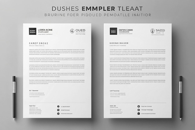 Professional Modern Business and Corporate Letterhead Template Design