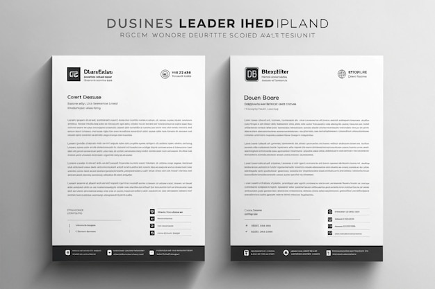 Professional Modern Business and Corporate Letterhead Template Design