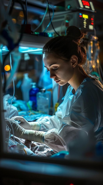 Professional Nurse Checking Vital Signs of Patient