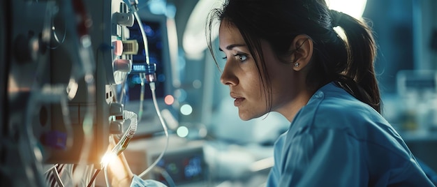 Professional Nurse Checking Vital Signs of Patient