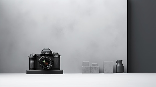 Professional Photo Camera Studio Mockup