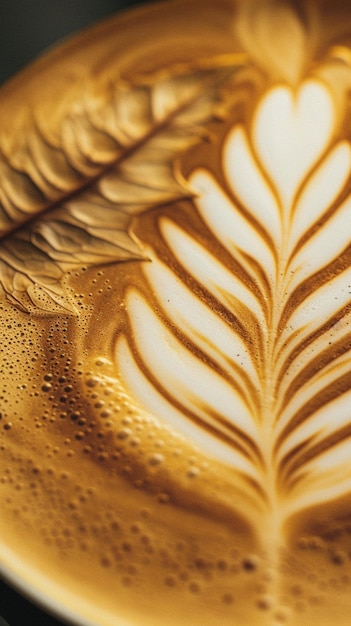 Photo professional photography of coffee latte art