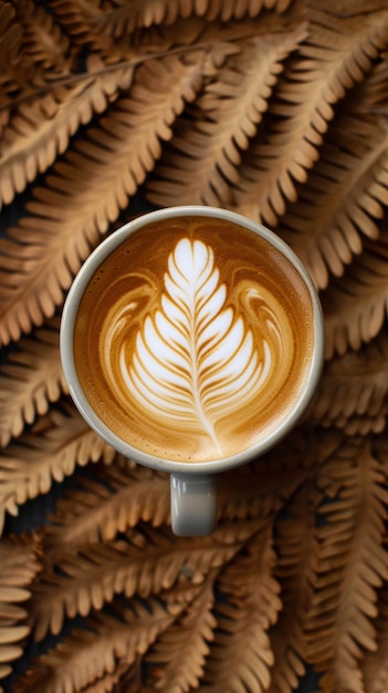 Photo professional photography of coffee latte art