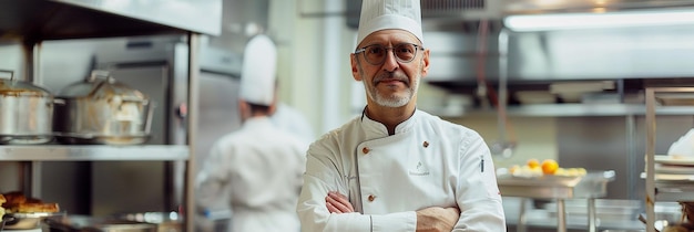 Photo professional portrait of a pastry chef