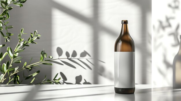 Professional realistic bottle picture for commercial mockup use