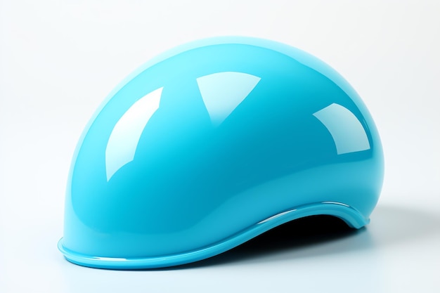 Professional silicone swim cap isolated background