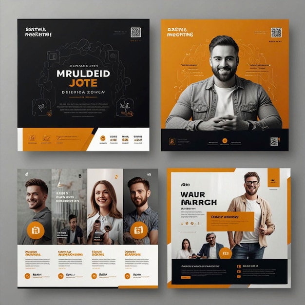 professional Social Media Post Design Digital Marketing Agency Template