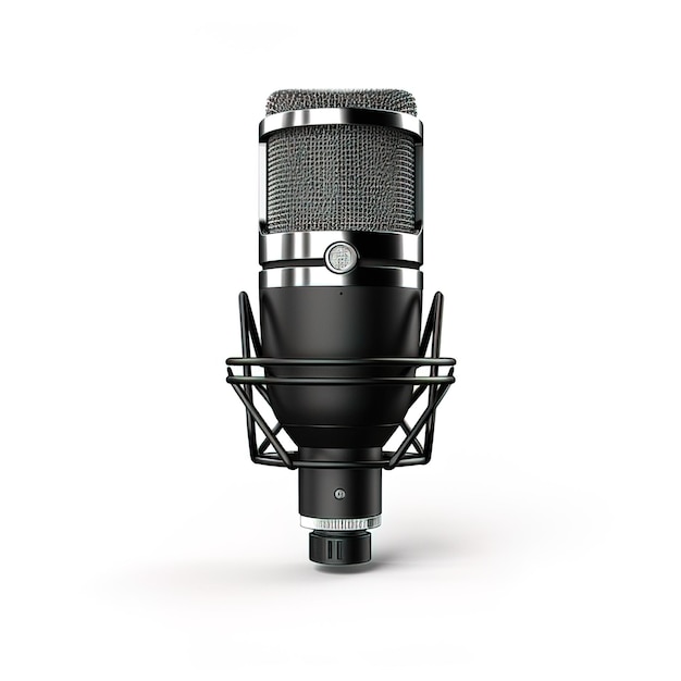 Professional Studio Microphone HighQuality Stock Image Perfect for Music Production Broadcasting Pod