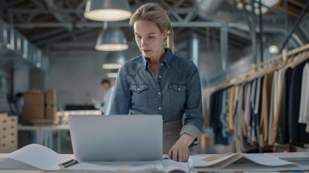 Professional Woman at Her Laptop