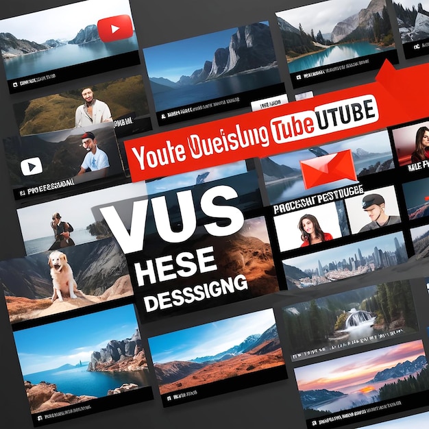 Photo professional youtube thumbnail design