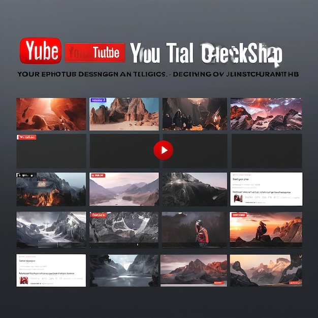 Photo professional youtube thumbnail design