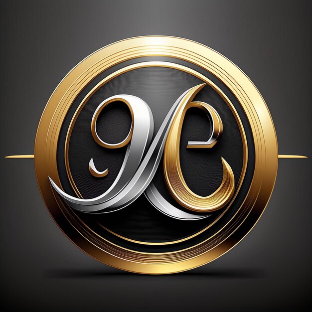 Photo professionally design a 3d signature logo in gold or silver metallic for your business