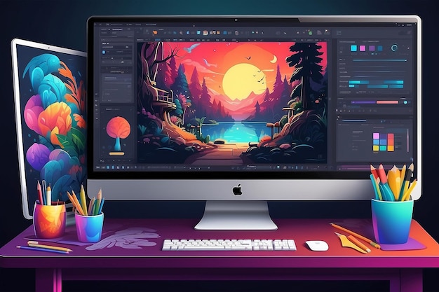 Program for Illustrators Application for creating and drawing Vector Illustrations