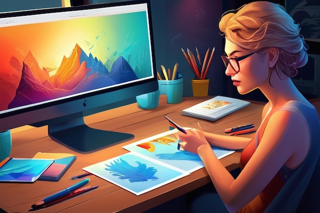 Program for Illustrators Application for creating and drawing Vector Illustrations