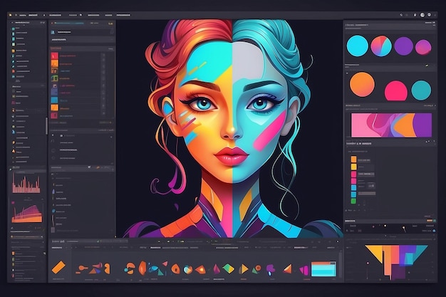 Program for Illustrators Application for creating and drawing Vector Illustrations