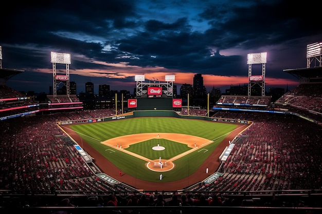 Progressive field baseball action photography