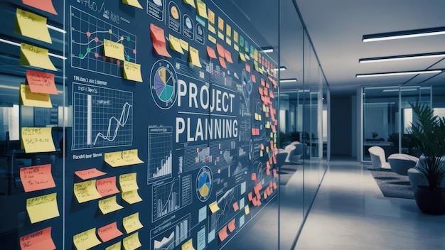 Project Planning Board in Modern Office