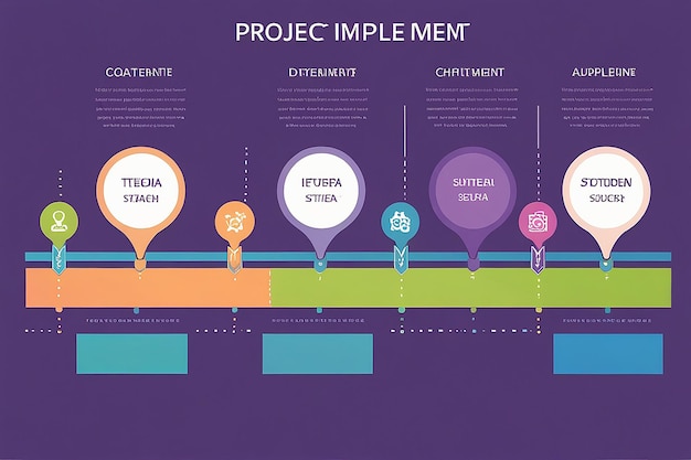 Photo project timeline creative idea implementation and success